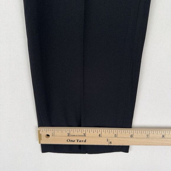 Aritzia Babaton Cohen Pants Womens 2 Black Cropped Dress Trousers Crepe Pleated - Picture 16 of 16